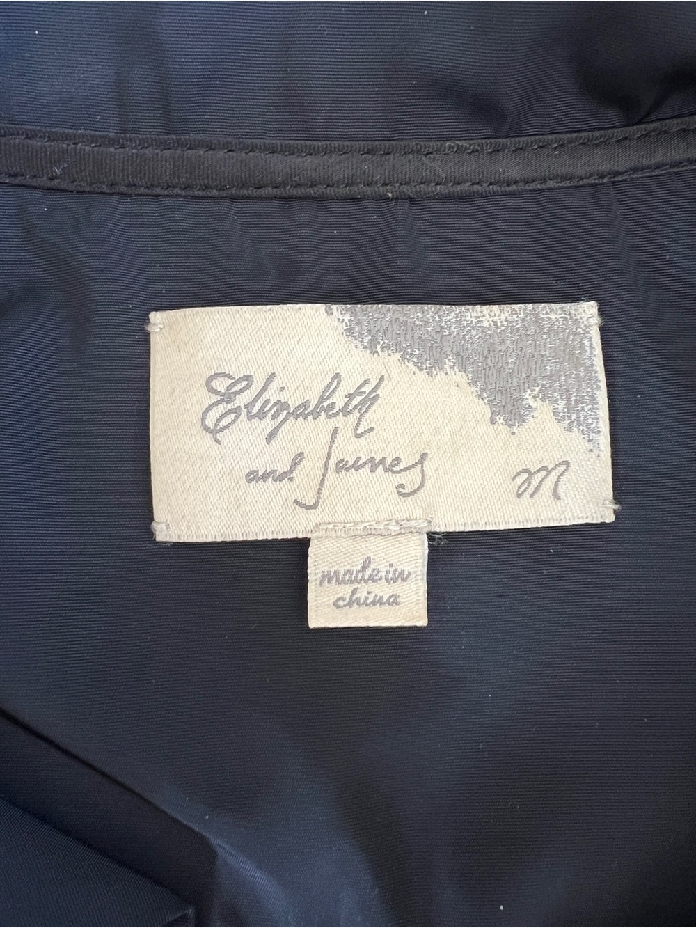 Elizabeth and James Bedford Jacket in shiny black military style Medium - Picture 5 of 7
